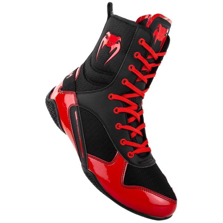 Venum Elite boxing shoes Black Red