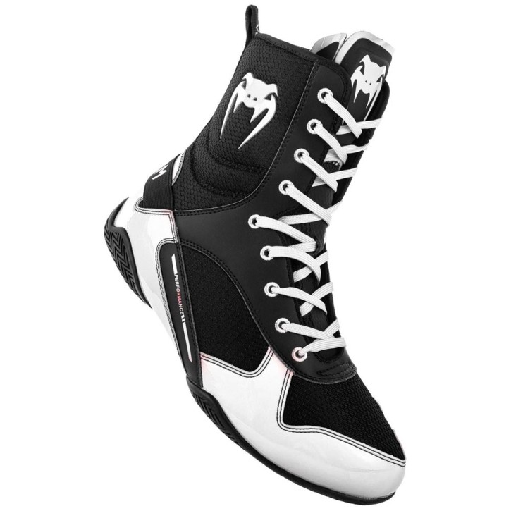 Venum Elite boxing shoes Black White