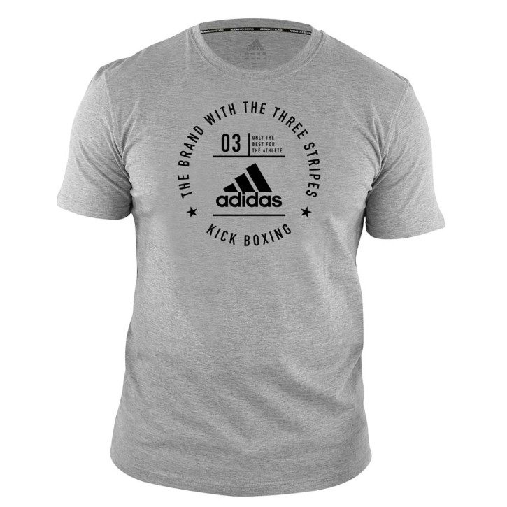 Adidas Kick Boxing Community T-Shirt Grey Black ADICL01KB