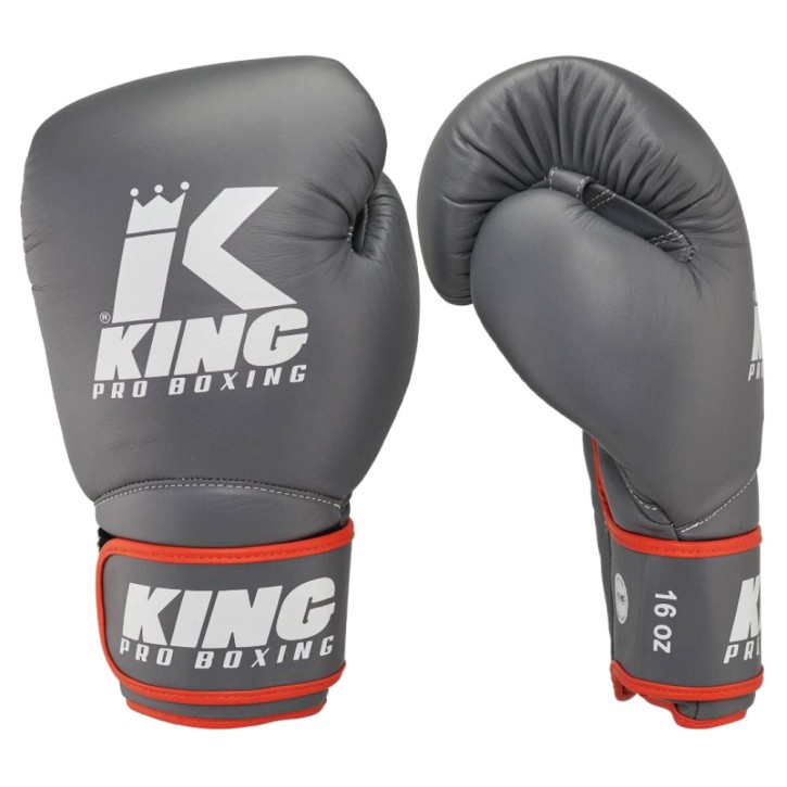 King Pro Boxing Star 14 Boxing Gloves Grey