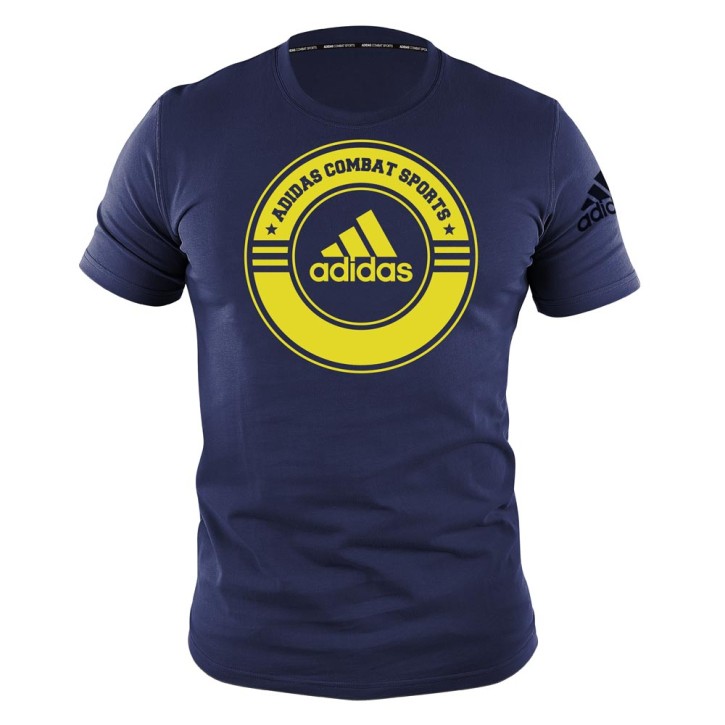 Adidas Combat Sports T-Shirt Blue Yellow
