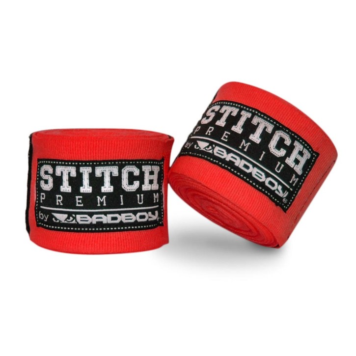 Bad Boy Stitch Premium Handwraps 5m Red