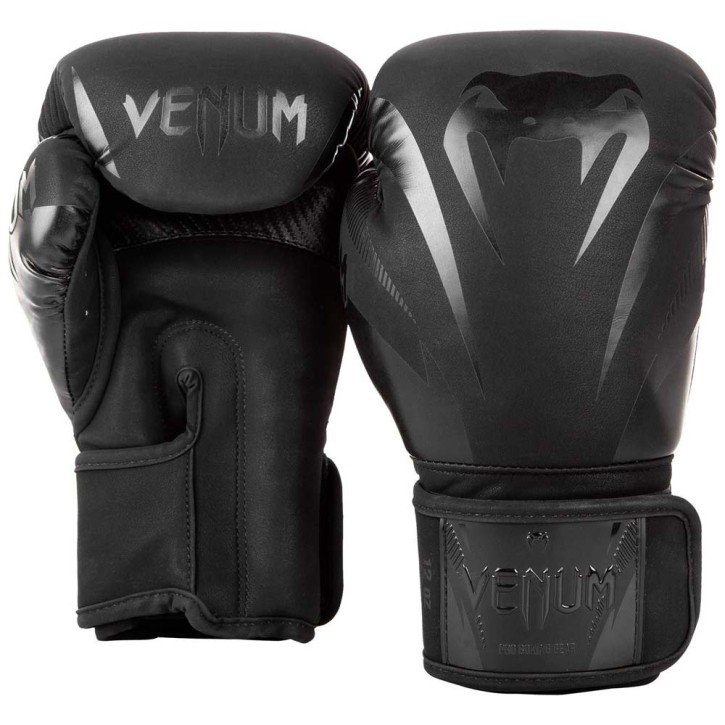 Venum Impact Boxing Gloves Black Black