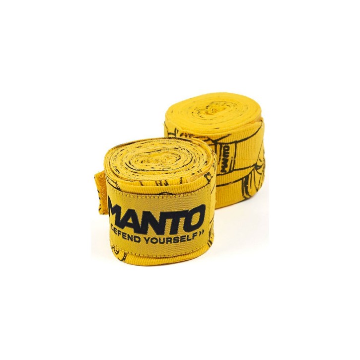 Manto Punch boxing bandages 4m Yellow