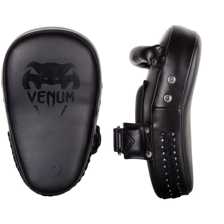 Venum Elite Small Kick Pads Black Black