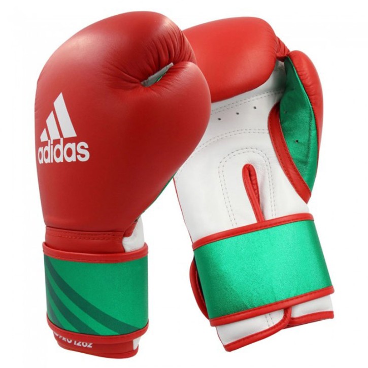 Adidas Speed Pro Boxing Gloves Red Green