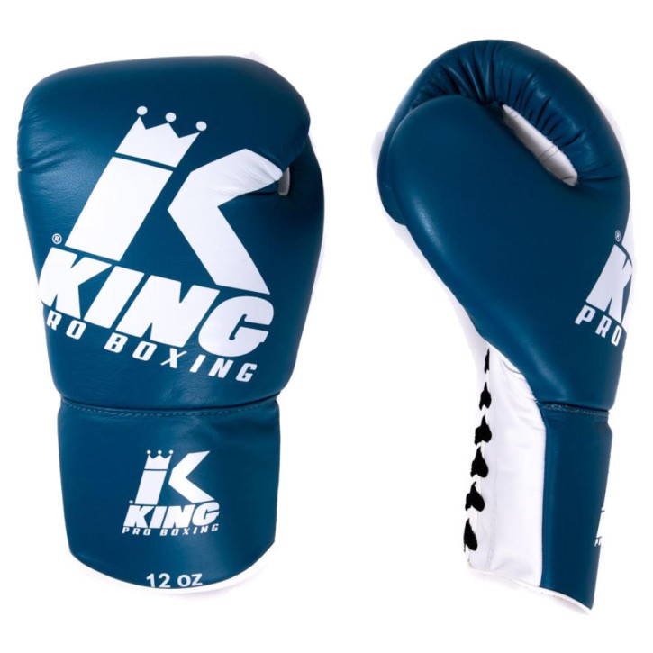 King Pro Boxing Laces 2 Boxing Gloves Blue