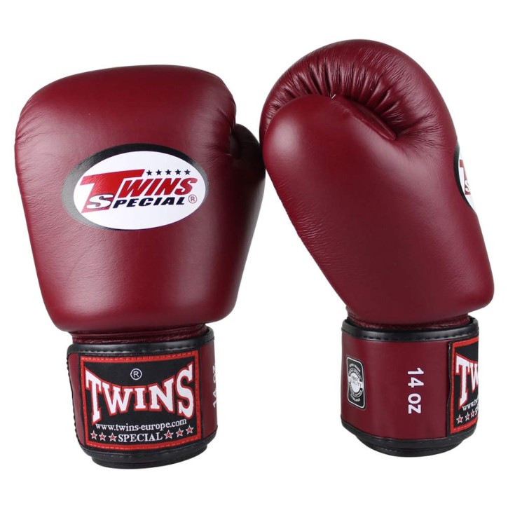 Twins BGVL 3 Wine Red leather boxing gloves