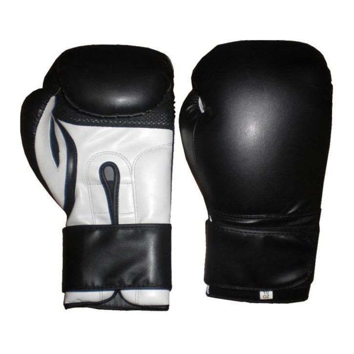 Lion Boxing Gloves Black White