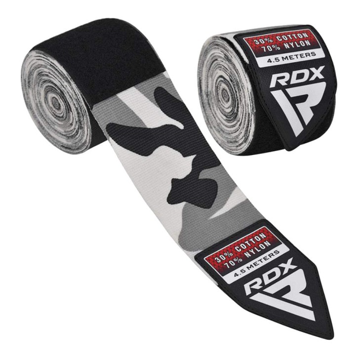 RDX boxing bandage camo grey