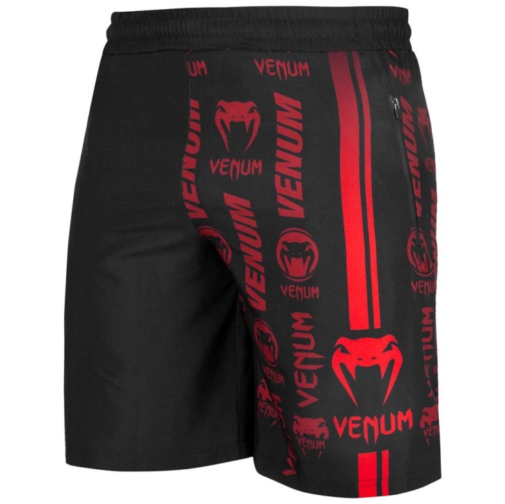 Venum Logos Training Shorts Black Red