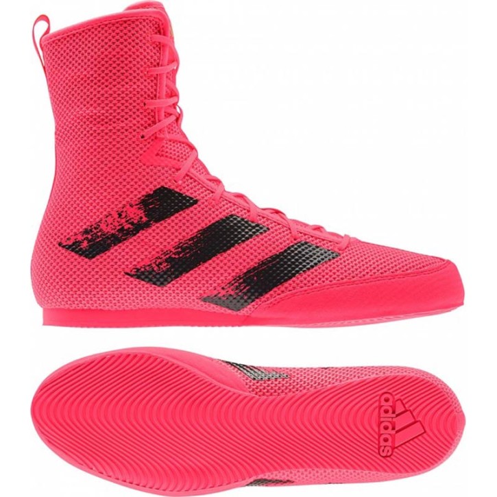 Abverkauf Adidas Box Hog 3 Boxstiefel Pink Black