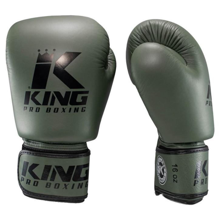 King Pro Boxing BGVL 3 Boxhandschuhe Militairy