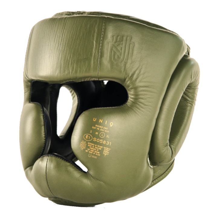Uniq Classic Fullface Headguard Boxing Khaki