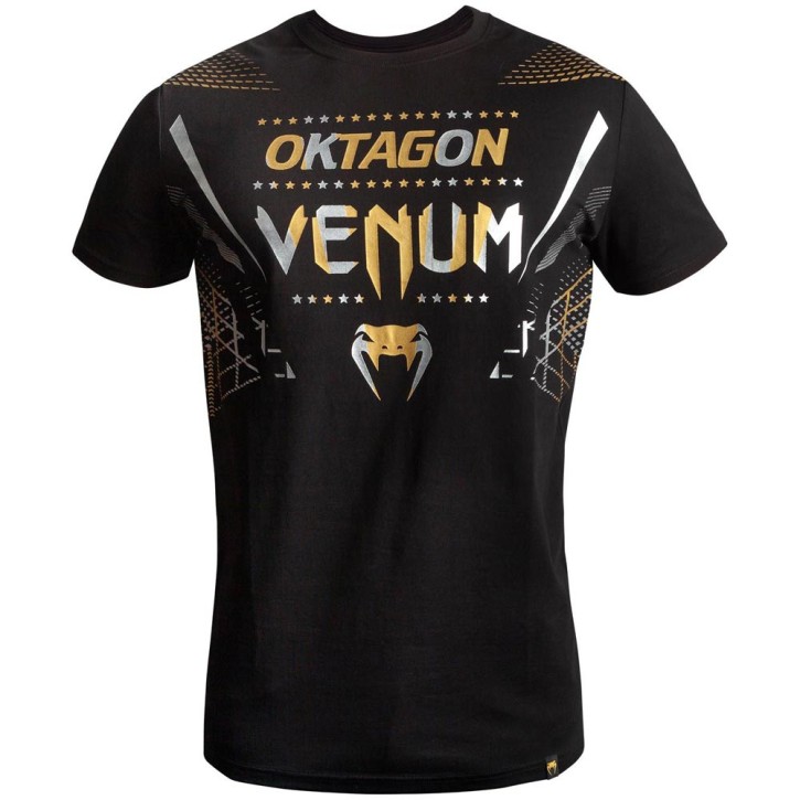 Venum Oktagon T-shirt Black Gold-Silver