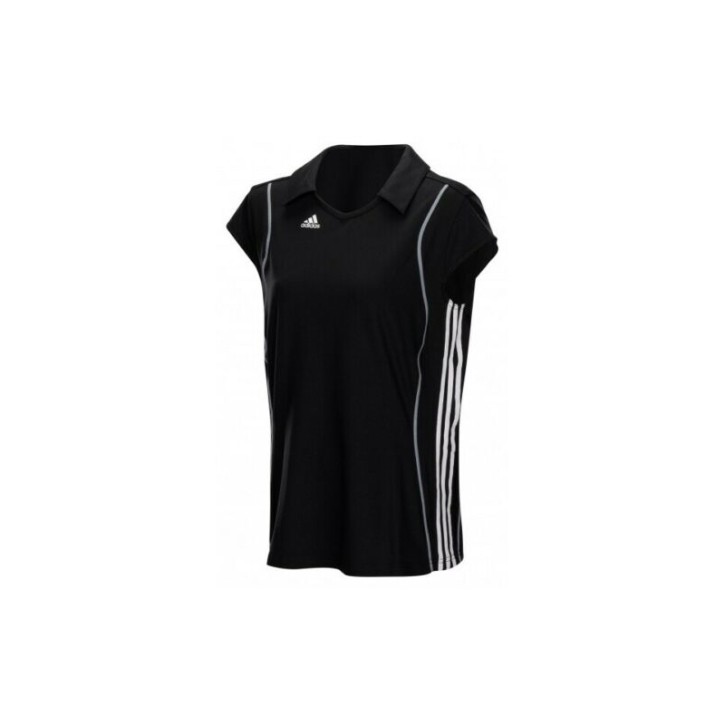 Abverkauf Adidas T8 Clima Polo Shirt Women Black White
