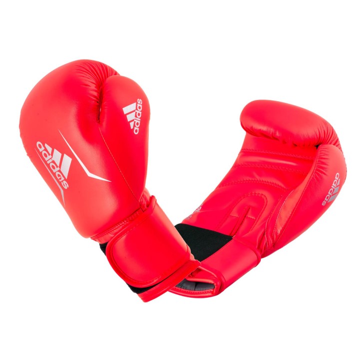 Adidas Speed 50 Boxing Gloves Solar Red Silver Kids
