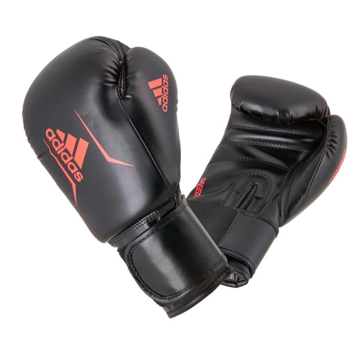 Adidas Speed 50 Boxing Gloves Black Red