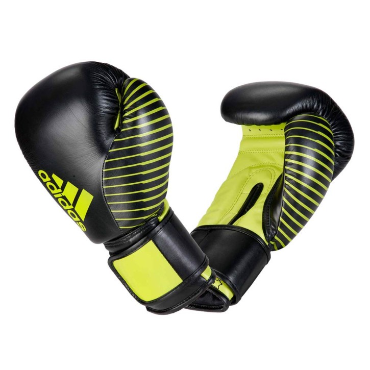 Adidas Kickboxing Competition Glove Black Green adiKBWKF200