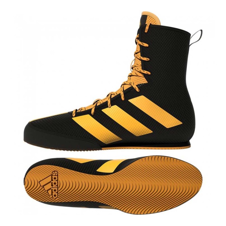 Adidas Box Hog 3 Boxing Boots Black Gold FZ5307
