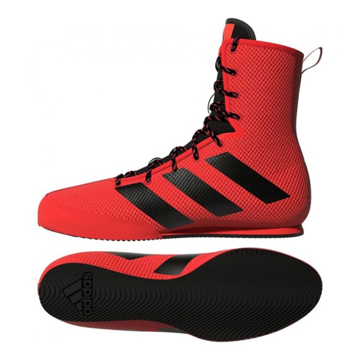 Adidas Box Hog 3 Boxing Boots Red Black FZ5305