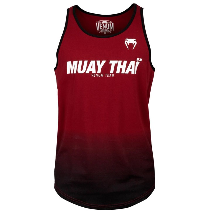 Venum Muay Thai VT Tank Top Red Wine Black