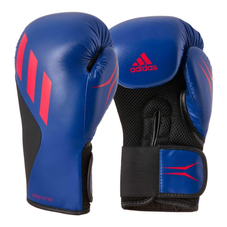 Adidas Speed Tilt 150 Boxing Gloves Blue Black Red