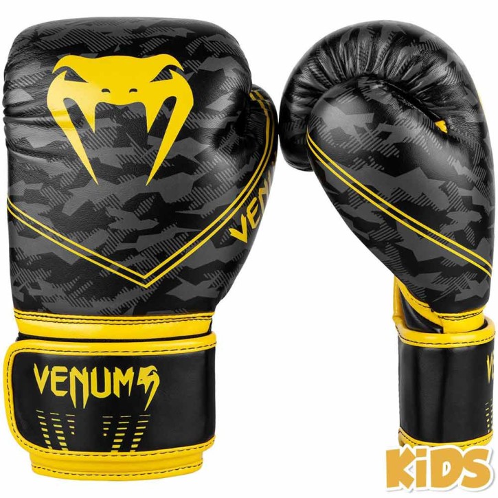 Venum Okinawa 2.0 Kids Boxing Gloves Black Yellow