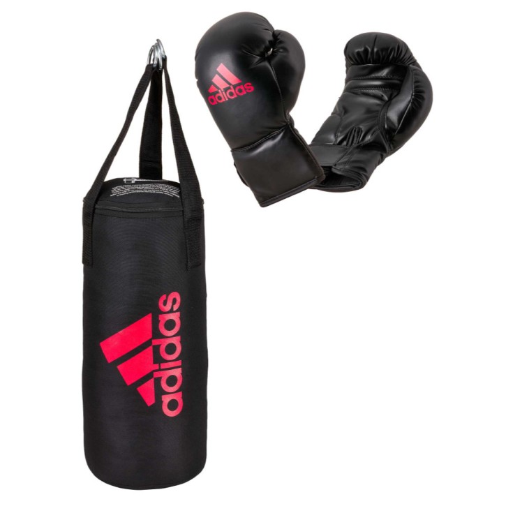 Adidas Junior Punching Bag Set Black Red