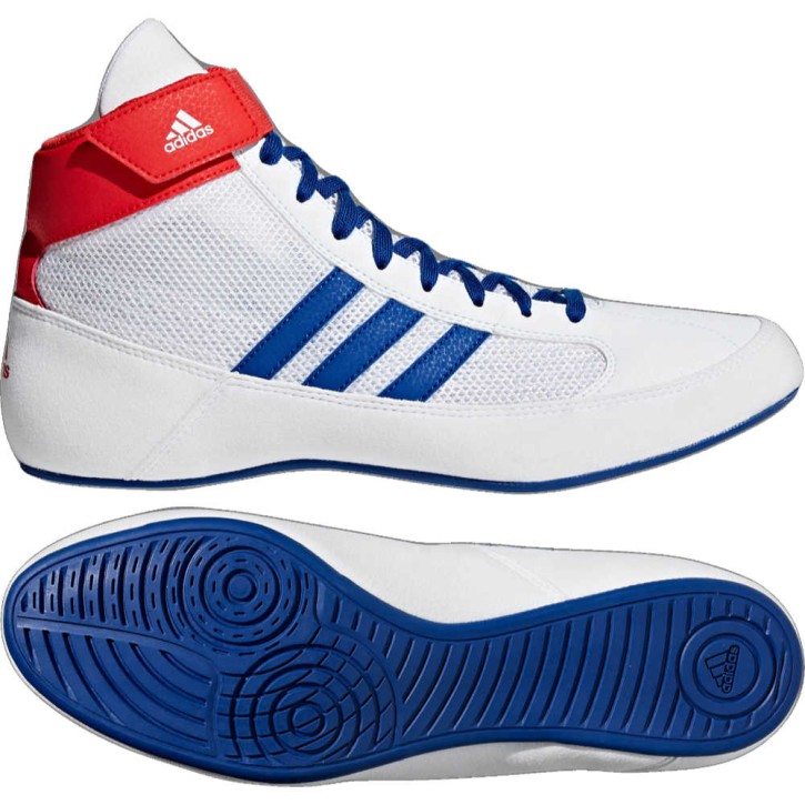 Adidas Havoc Wrestling Shoes White Blue