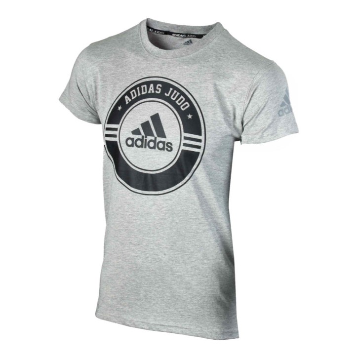 Sale Adidas Judo T-Shirt Gray Black Junior