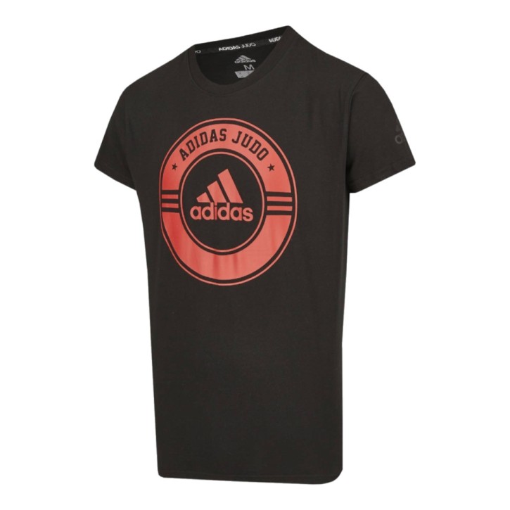 Abverkauf Adidas Judo T-Shirt Black Red Junior