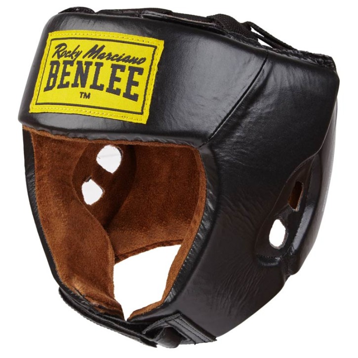 Benlee Open Face Leather Headguard Black