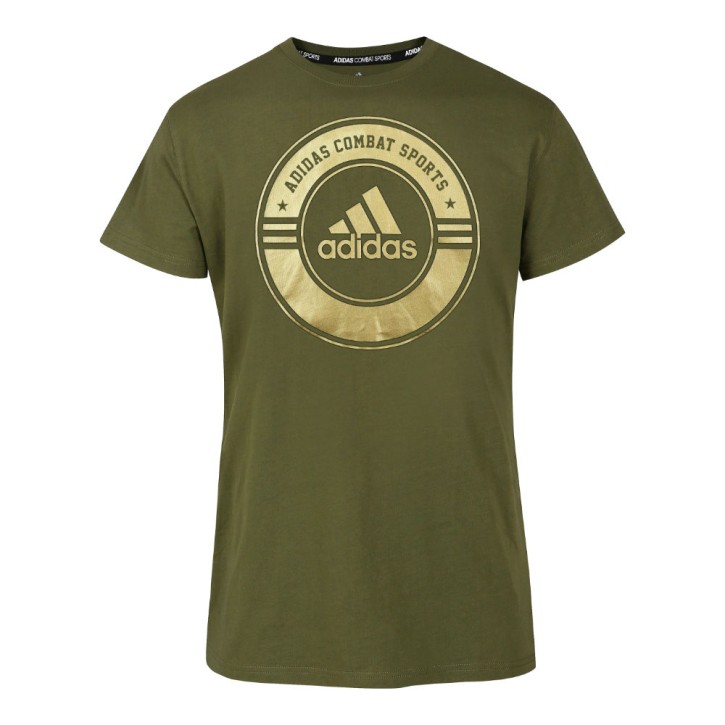 Adidas Combat Sports T-Shirt Grün Gold