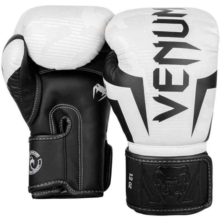 Venum Elite Boxing Gloves White Camo