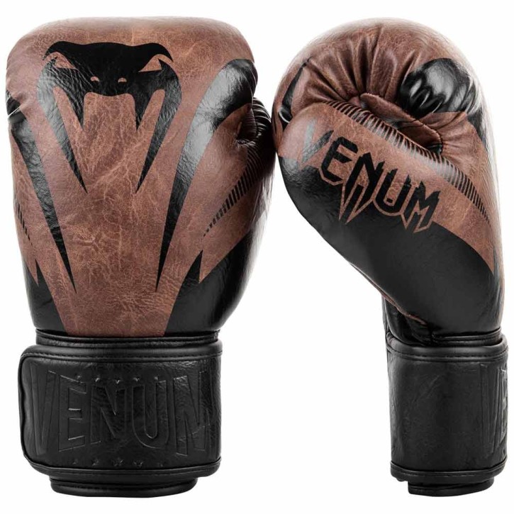Venum Impact Boxhandschuhe Black Brown