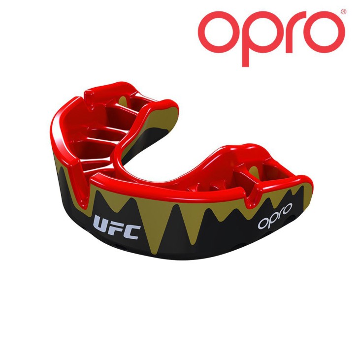Opro UFC Platinum Zahnschutz Black metallic Red