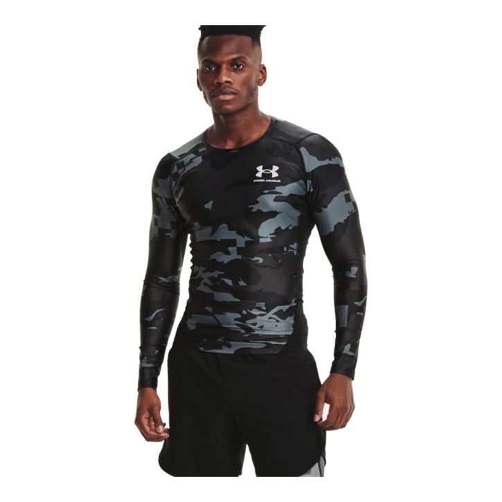 Under Armour Iso Chill Printed Compression Shirt LS Black