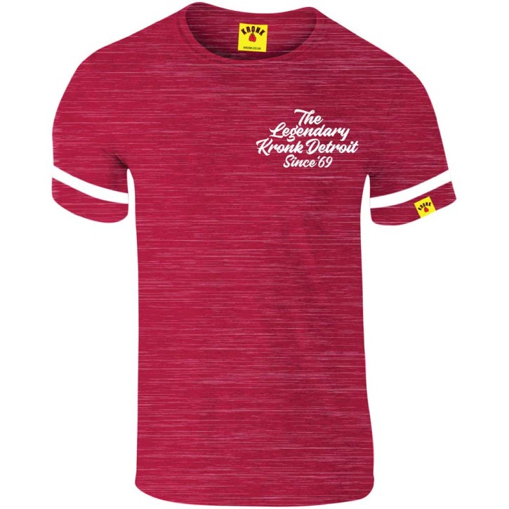 Kronk Boxing Legendary Retro Varsity Slimfit T-Shirt Red Slub