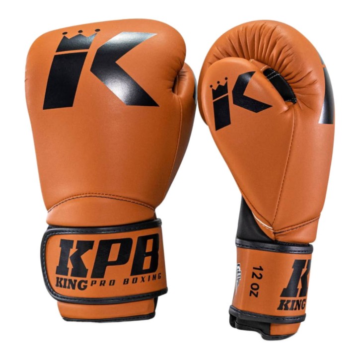 King Pro Boxing BGK 3 Boxhandschuhe Vegan Braun