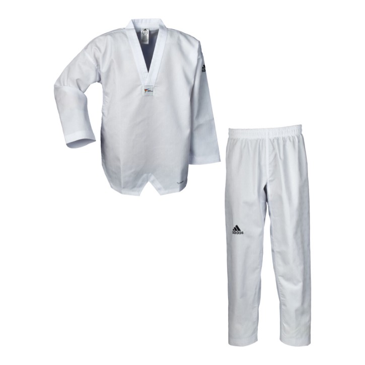 Adidas AdiChamp IV Taekwondo Uniform Lapel White ADITCH04