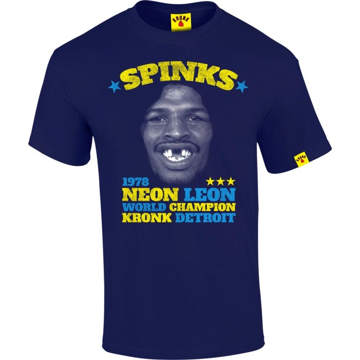 Kronk Neon Leon Spinks T-Shirt Navy