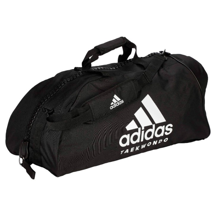 Adidas 2in1 Taekwondo Sports Bag M AdiACC052T Black White