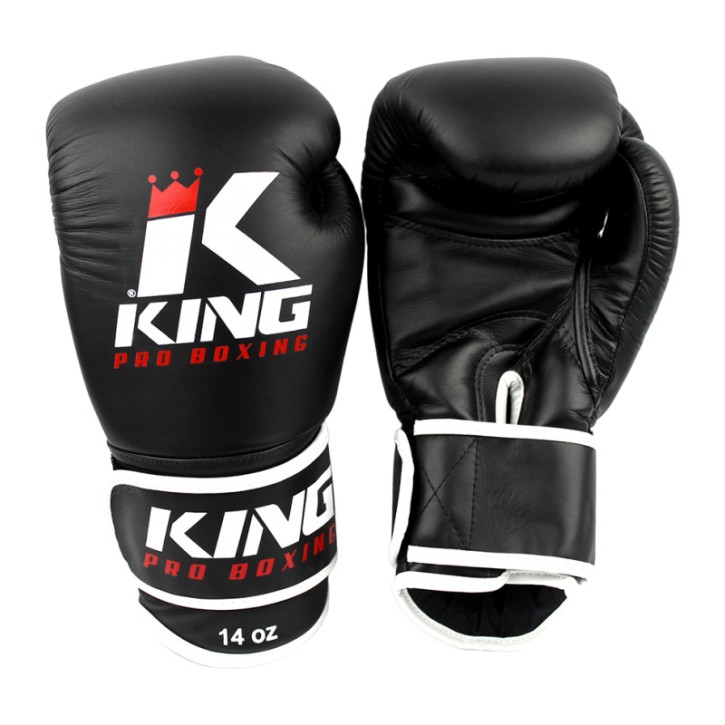 King Pro Boxing KPB BG 3 Boxing Gloves Leather Black