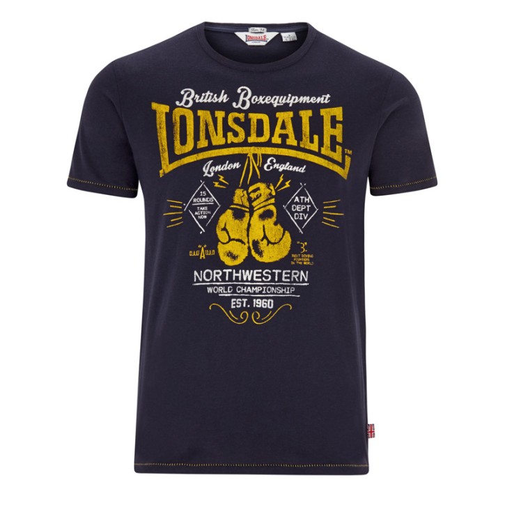 Lonsdale Yauatcha Herren Slim Fit T-Shirt Navy