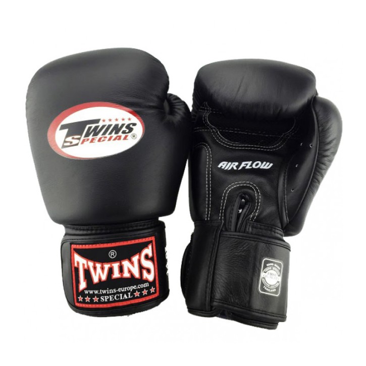 Twins BGVL 3 Air Boxing Gloves Black Leather