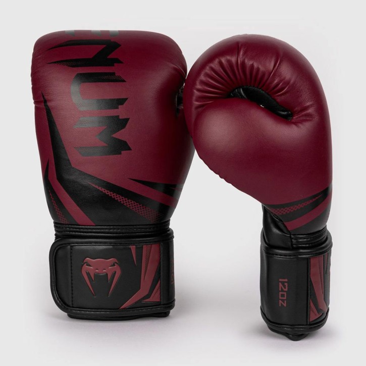 Venum Challenger 3.0 boxing gloves bordeaux black