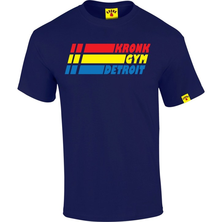 Kronk Gym Detroit Signature Stripe T-Shirt Navy