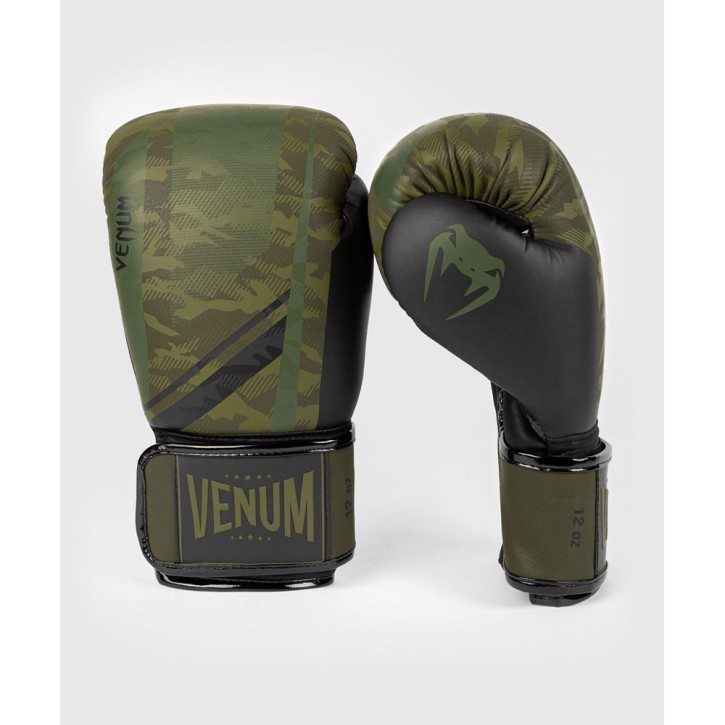 Venum Trooper Boxing Glove Forest Camo Black