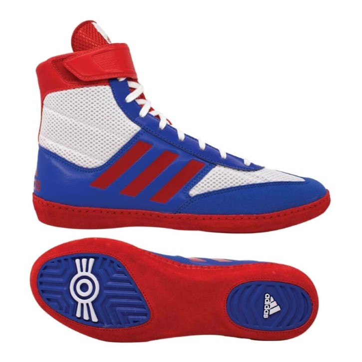 Adidas Combat Speed 5 Wrestling Shoes Blue White